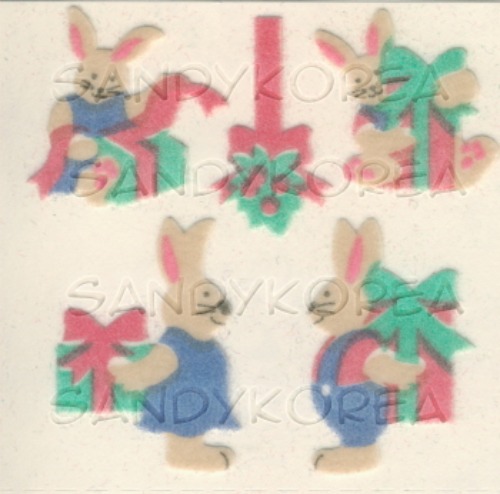 Vintage Fuzzy Rabbit Christmas Gifts