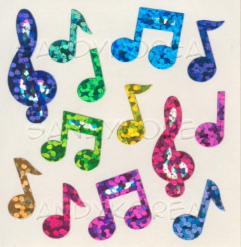 Glittery Musical Note