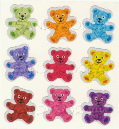 Glittery Teddy Bears 2