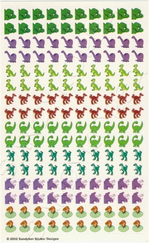 Maxi Chart Sticker Dinosaurs