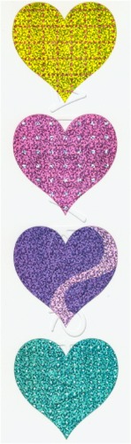 MG-Sparkle LTD Patterned Hearts (S)