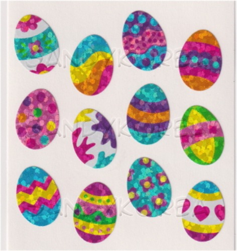 Glittery Mini Easter Eggs