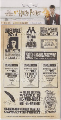 Pix-Harry Potter Papers &amp; Proclamations Sticker Pack