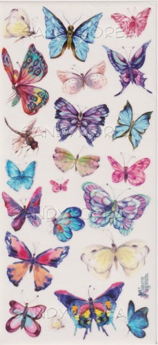 VS-Watercolor Butterflies C107