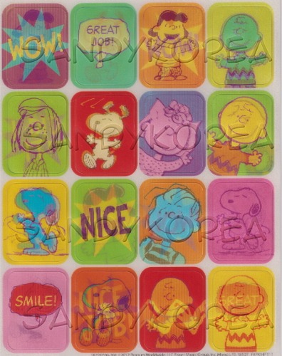 PM-Peanuts Motivational Stickers (Lenticular)