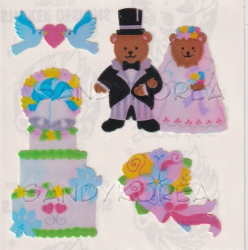 Vintage Pearly Teddy Bear Wedding