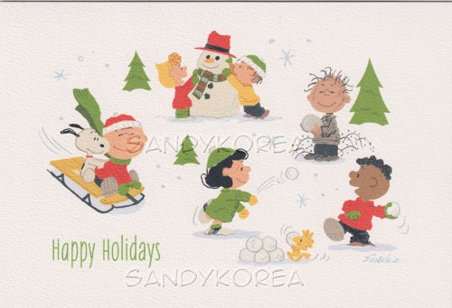 HMK-Peanuts Jolly Snow Fun 카드