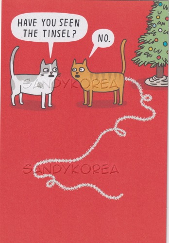 HMK-Humorous Holiday Characters -Cats 카드