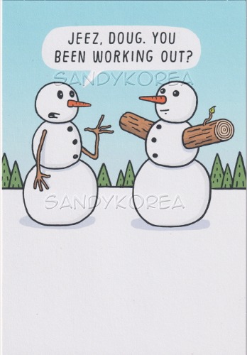 HMK-Humorous Holiday Characters -Snowmen 카드