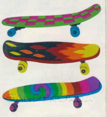 Vintage Foil Skate board