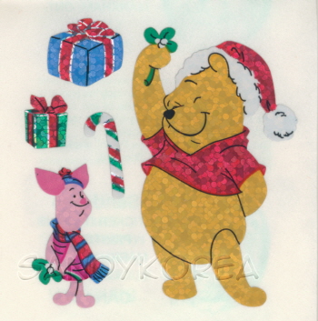 Glittery Pooh Christmas