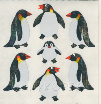 Vintage Prismatic Penguin