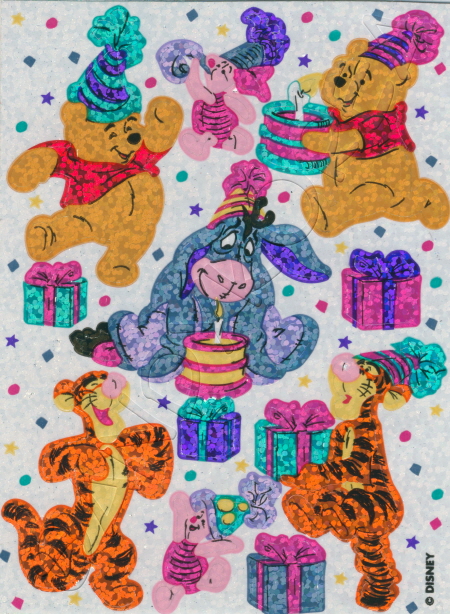 Maxi Glittery Pooh Birthday Party
