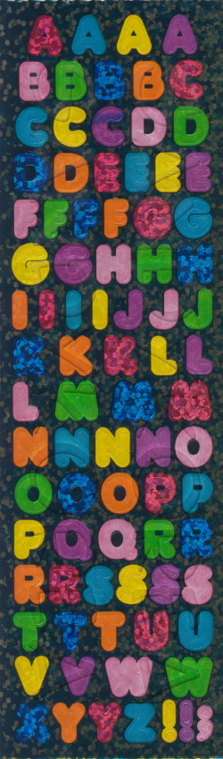 Long Glittery Alphabet-mis