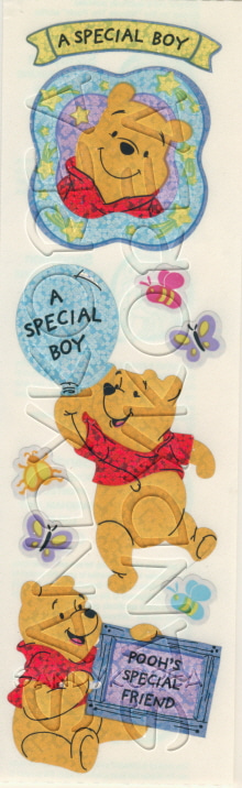 Long Glittery Pooh A Special Boy 